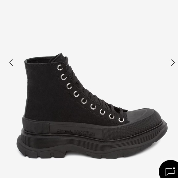 Alexander McQueen Black High-Top Sneakers